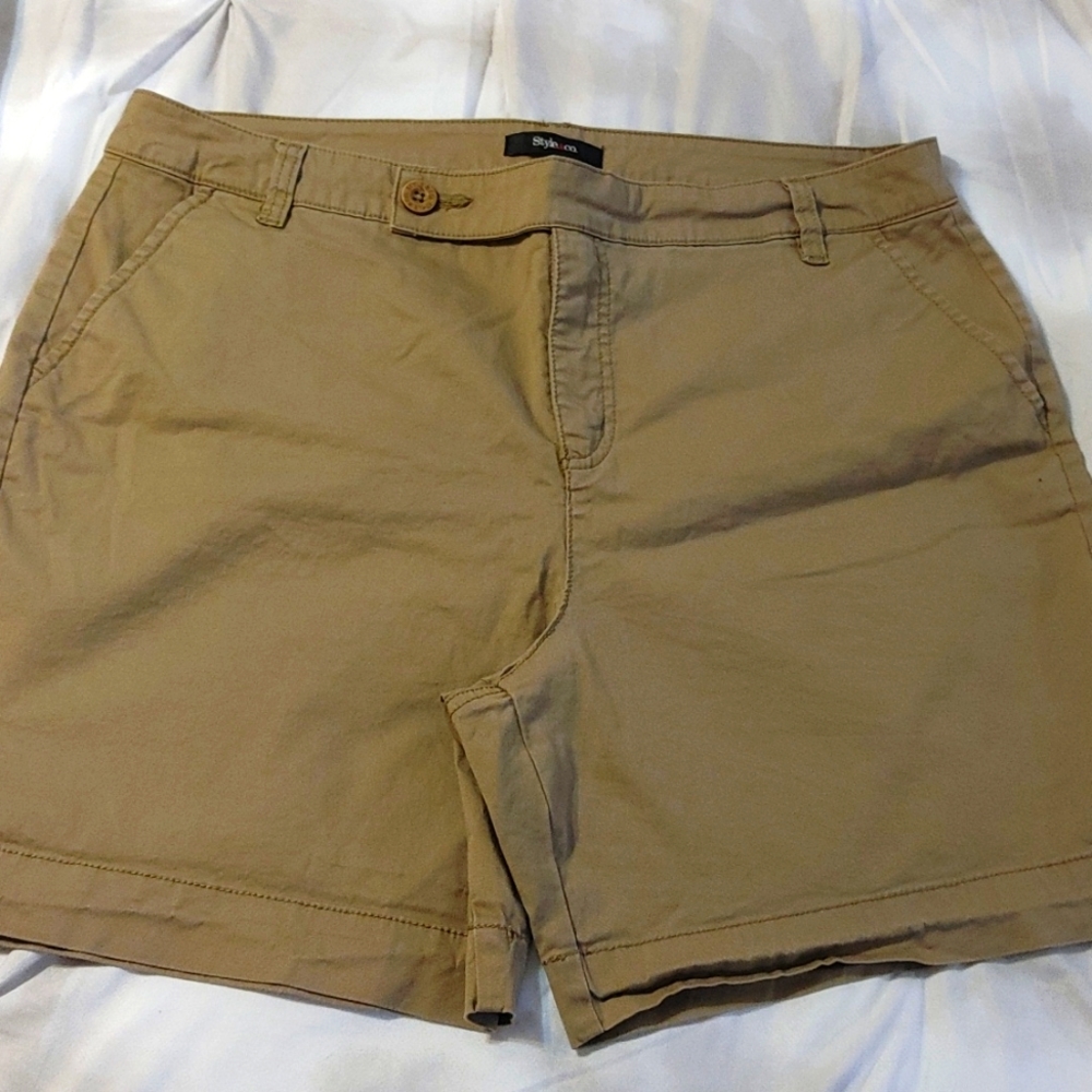 Style&Co. Khaki Shorts size 16.
